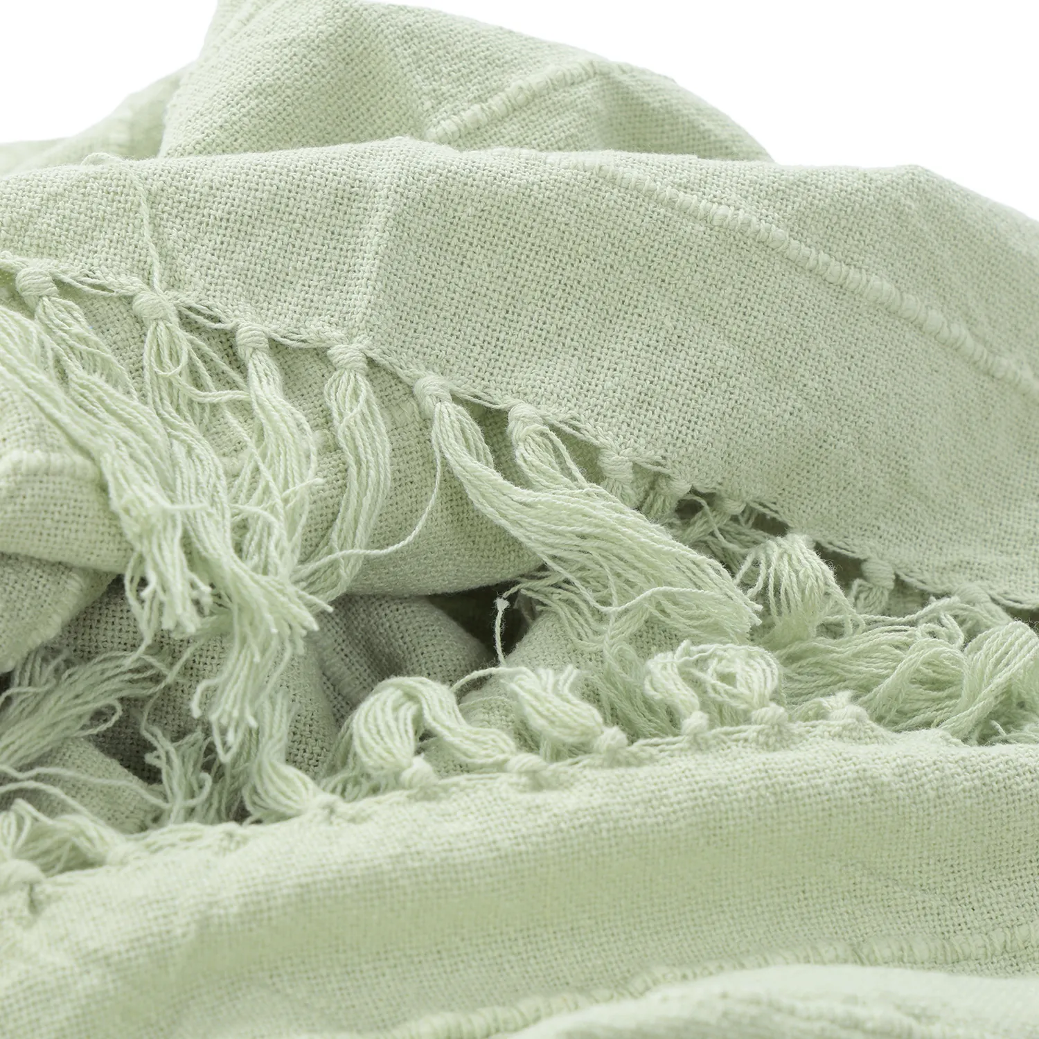 Dekens - Nalani cotton throw (lichtgroen)