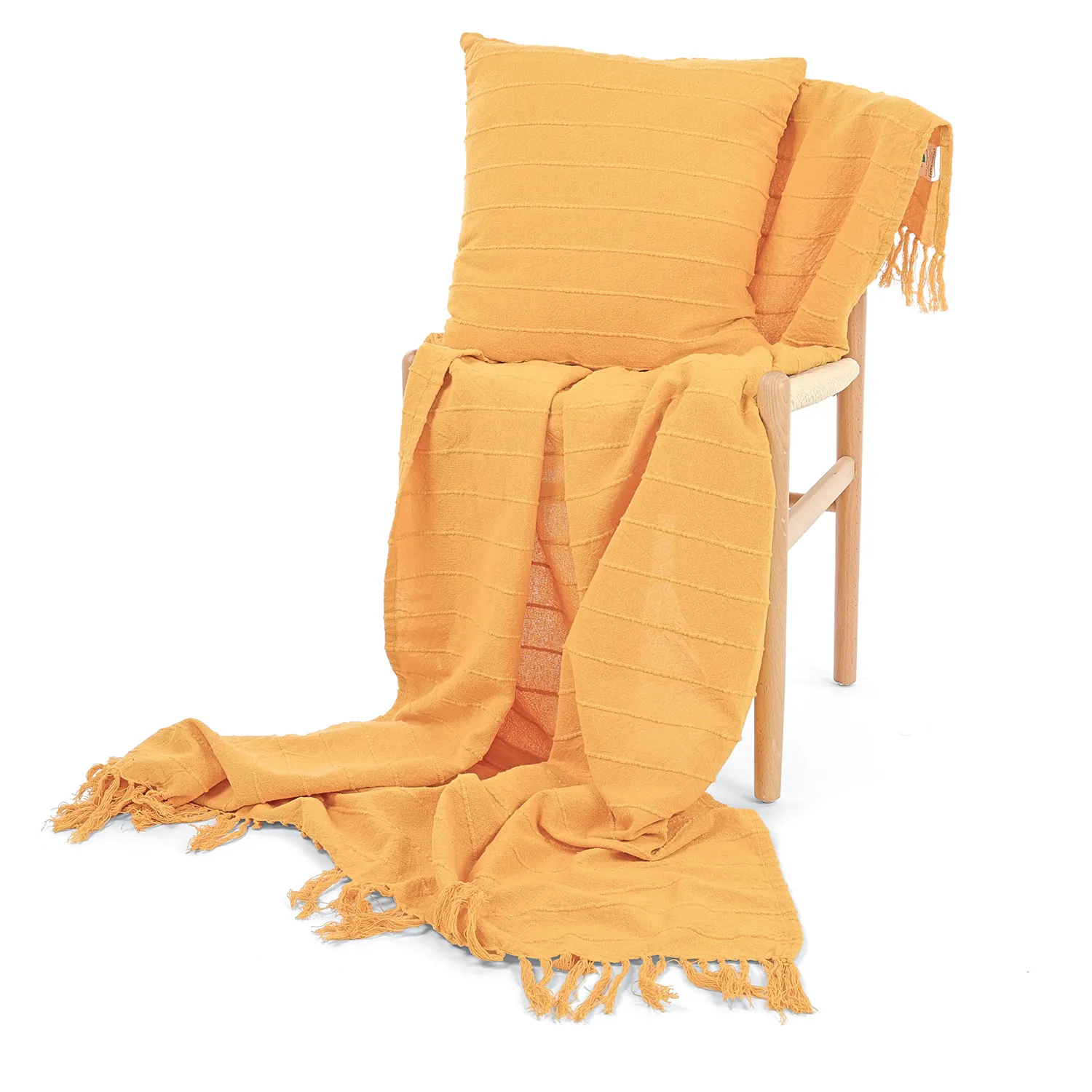 Dekens - Nalani cotton throw (oranje)