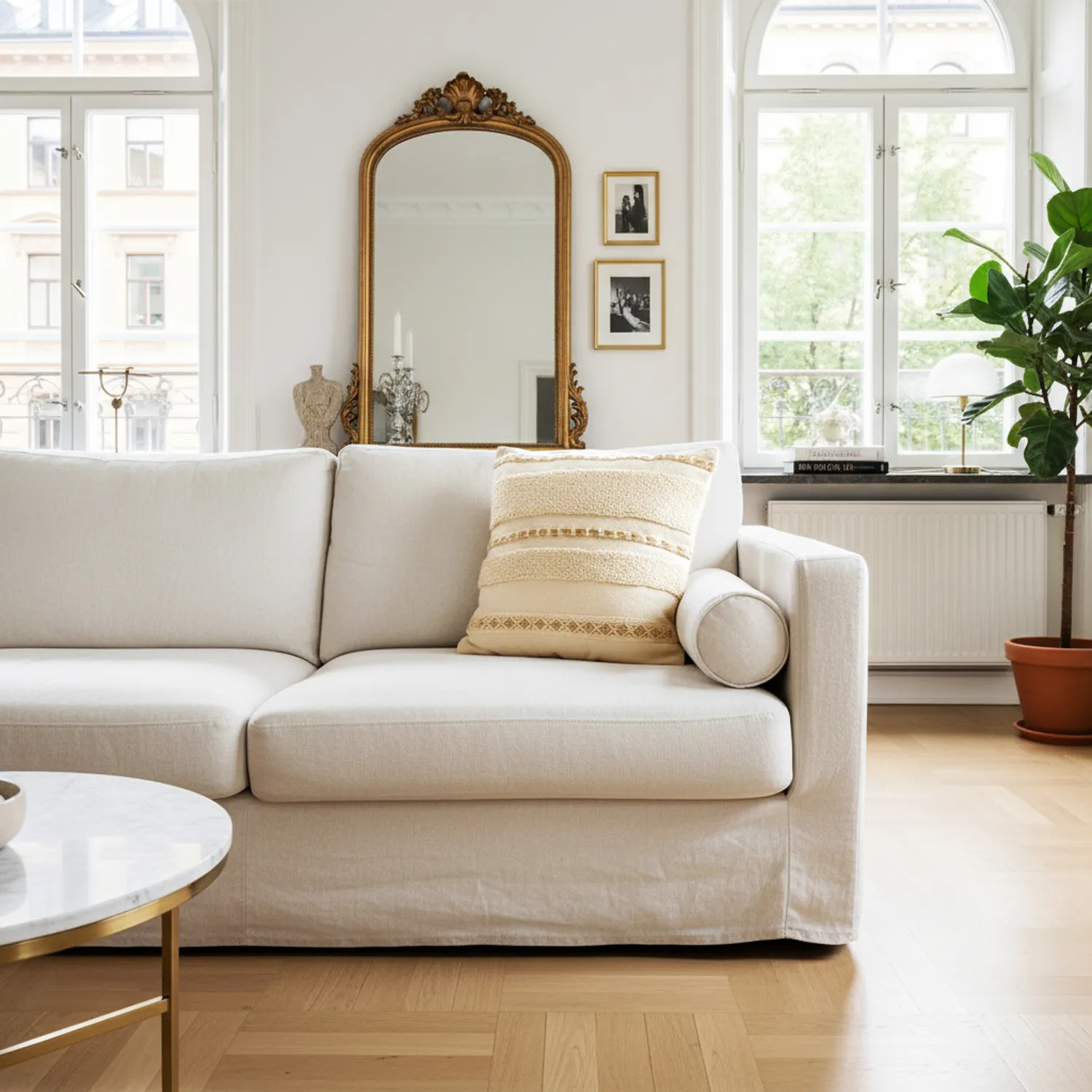 Kussensloop - Pictou (gebroken wit)