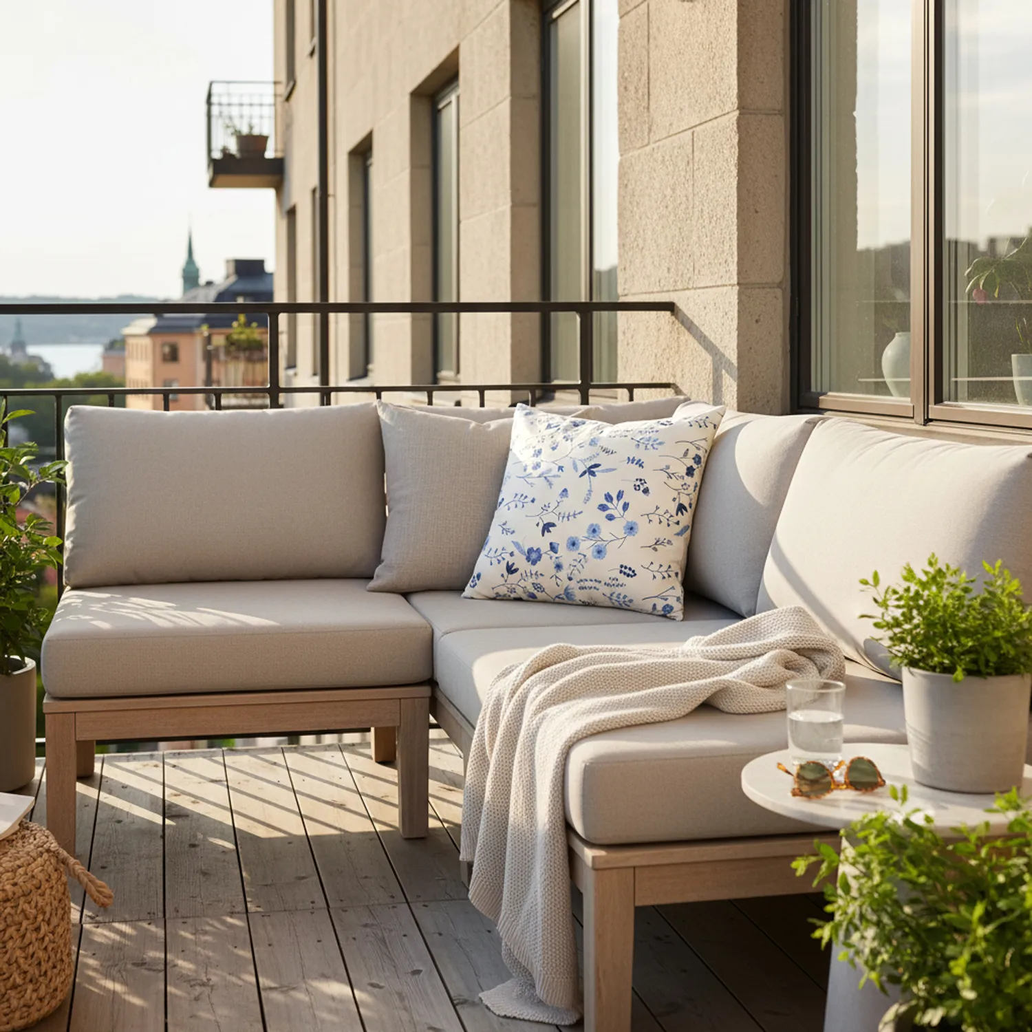 Kussensloop - Stavanger Embroidered Cushion Cover (multi)