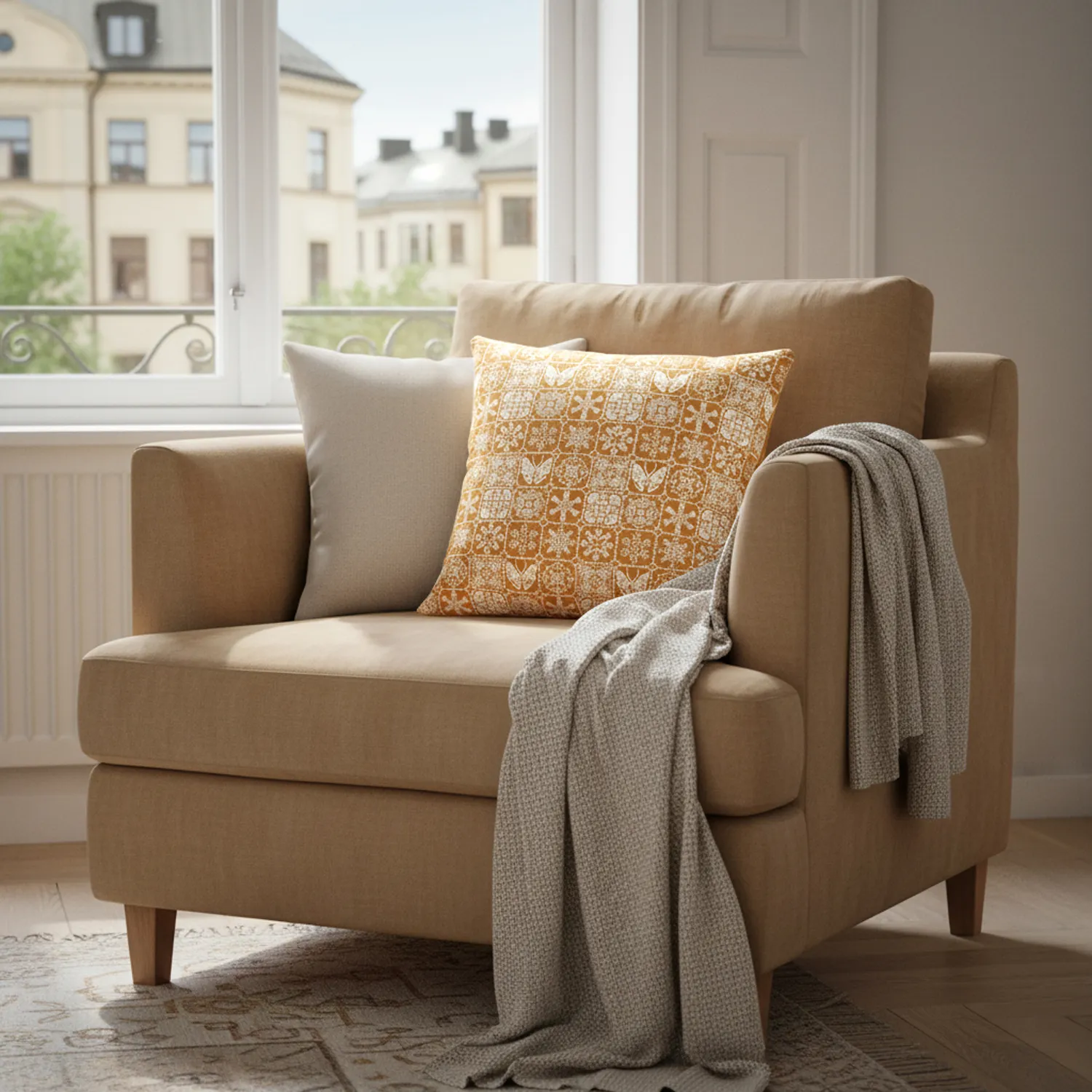 Kussensloop - Sundre (goud)