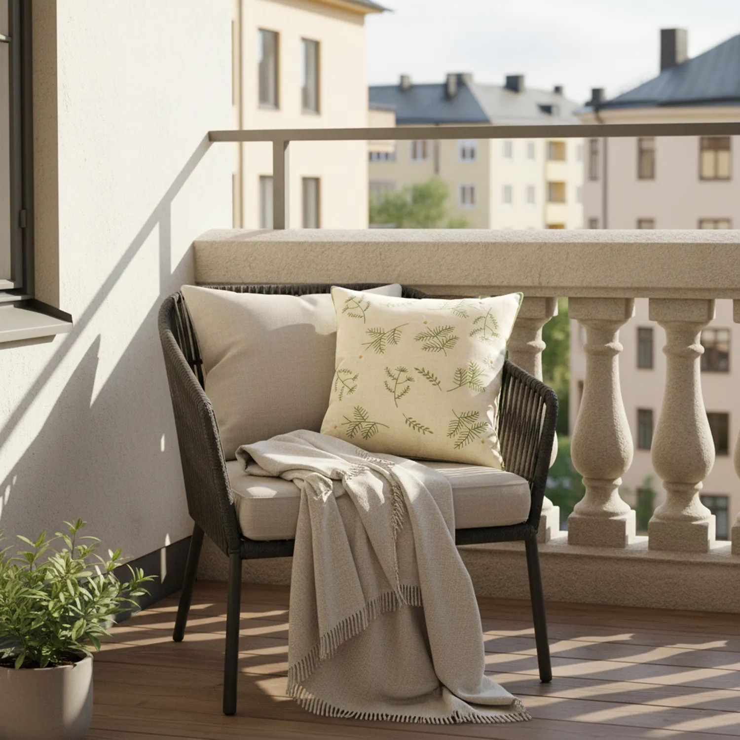 Kussensloop - Vasa Embroidered Cushion Cover (multi)