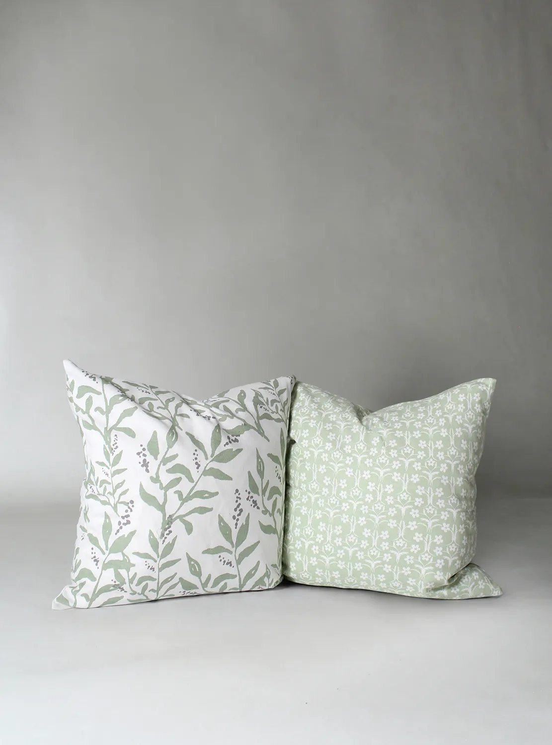Kussensloop x 2 - Ella (groen)