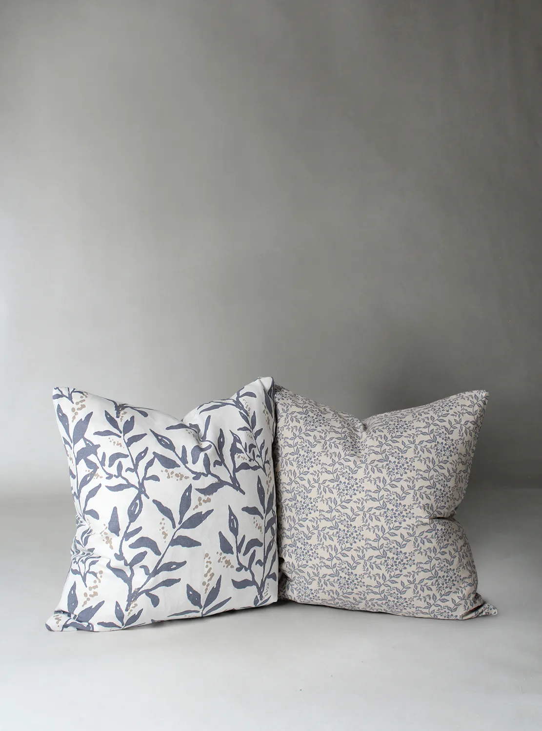 Kussensloop x 2 - Lilja (blauw)