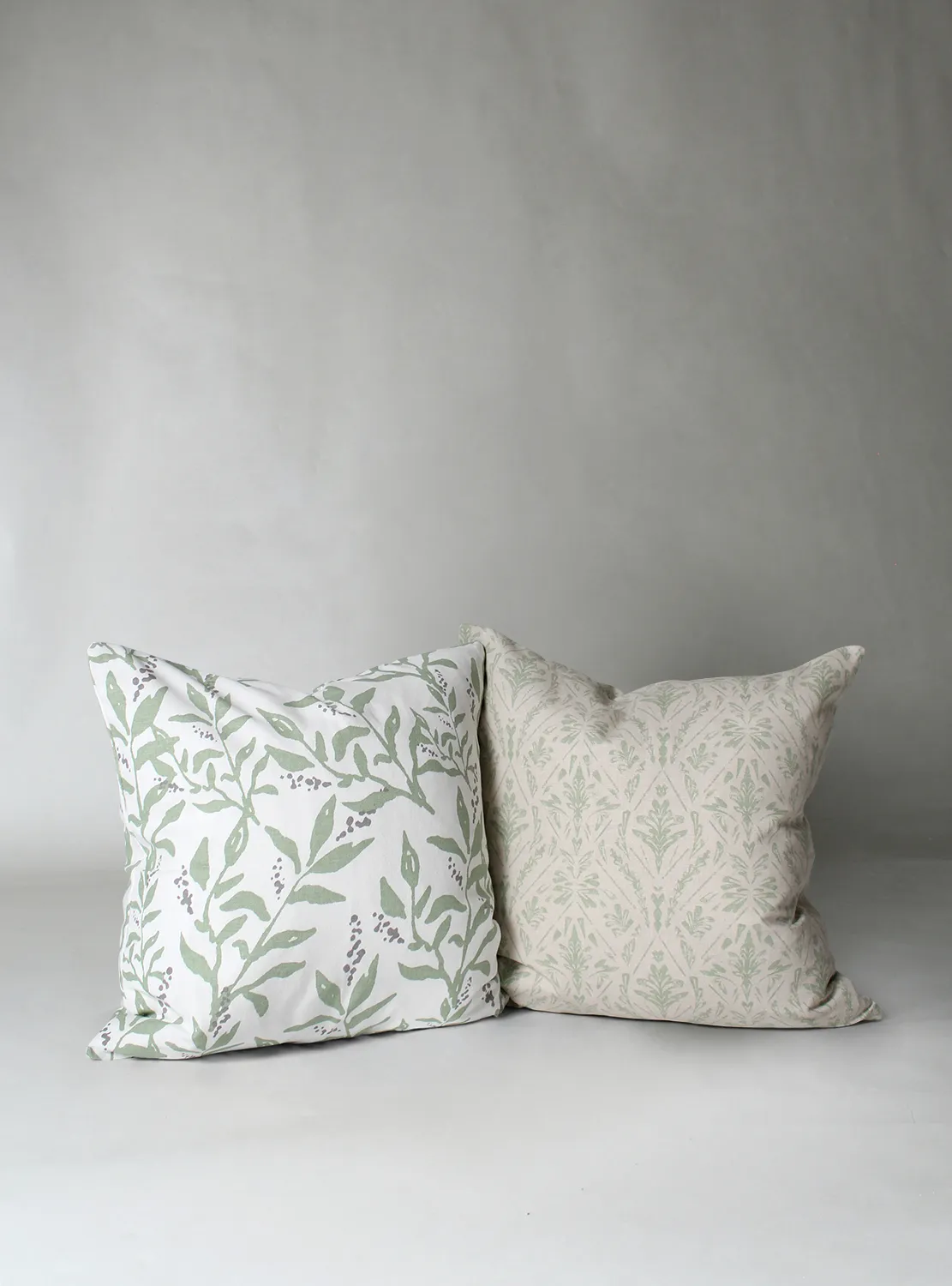Kussensloop x 2 - Minna (groen)