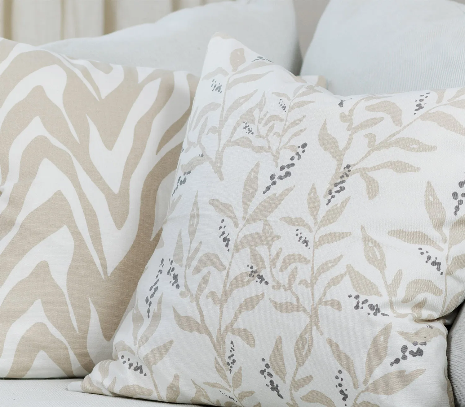 Kussensloop x 2 - Laura (beige)