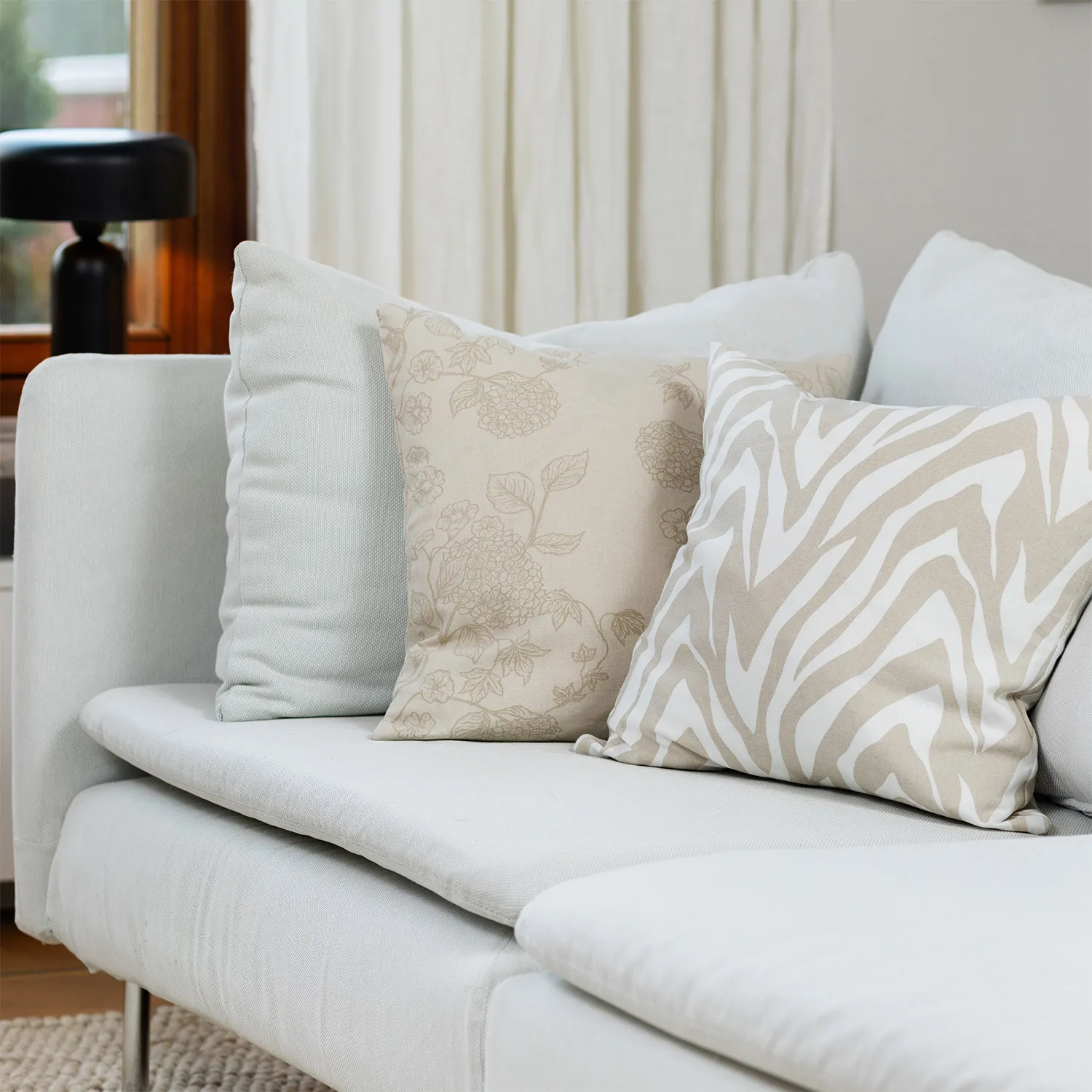 Kussensloop x 2 - Minna (beige)