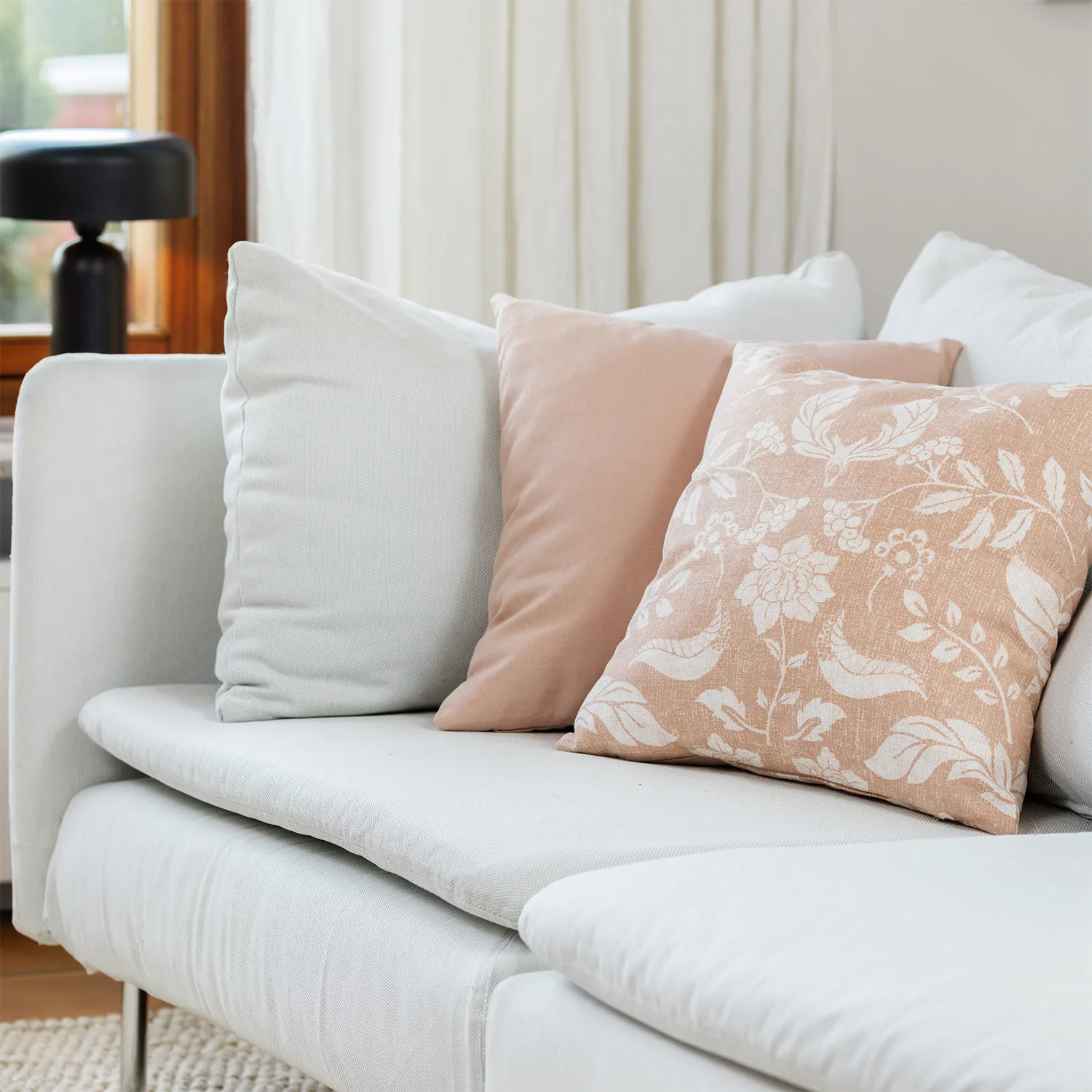 Kussensloop x 2 - Onni (roos)