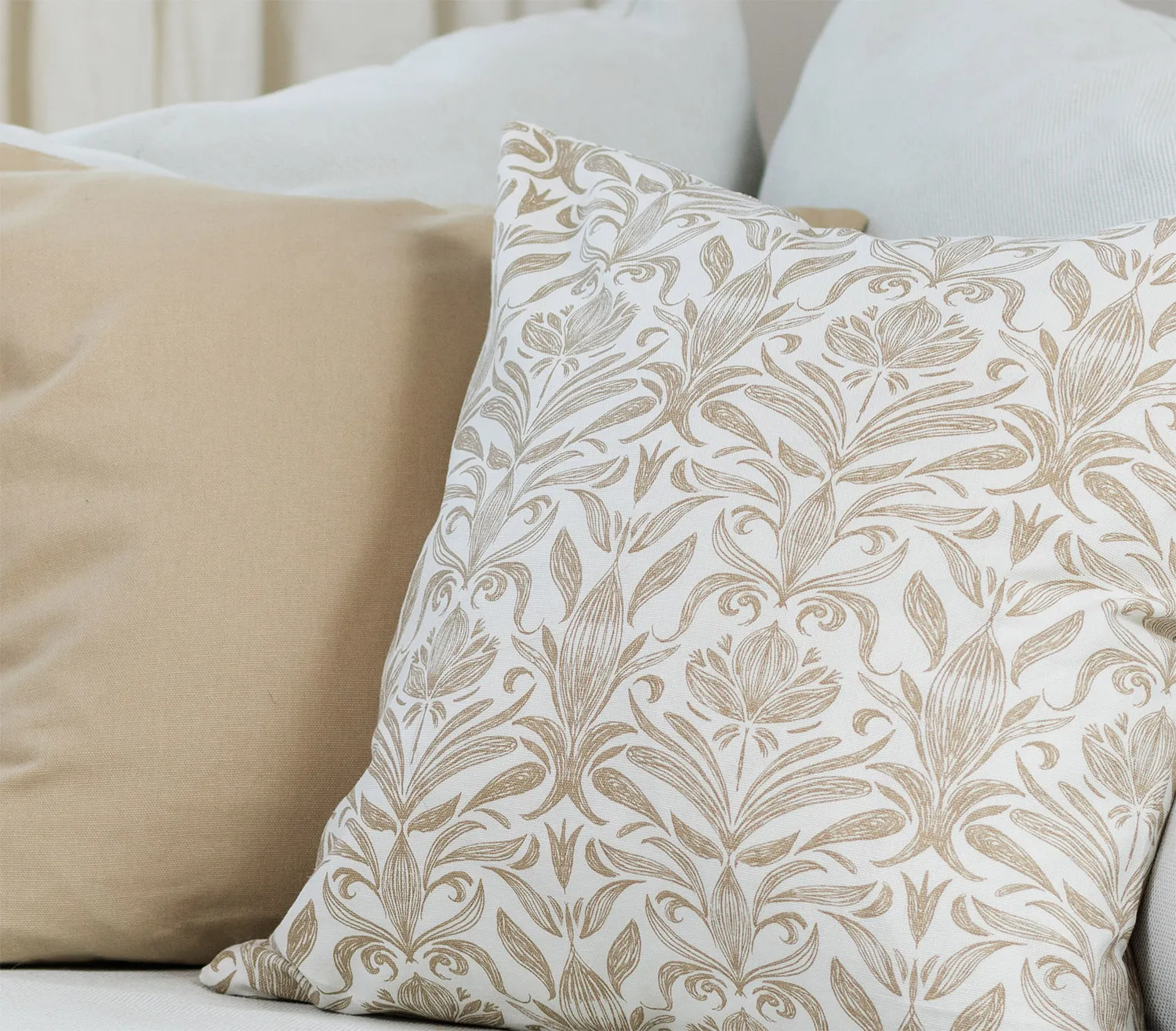 Kussensloop x 2 - Viola (beige)