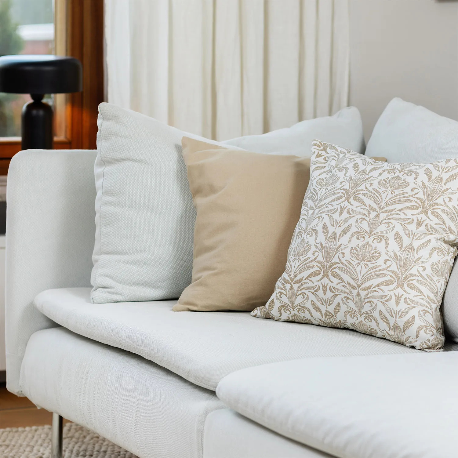 Kussensloop x 2 - Viola (beige)