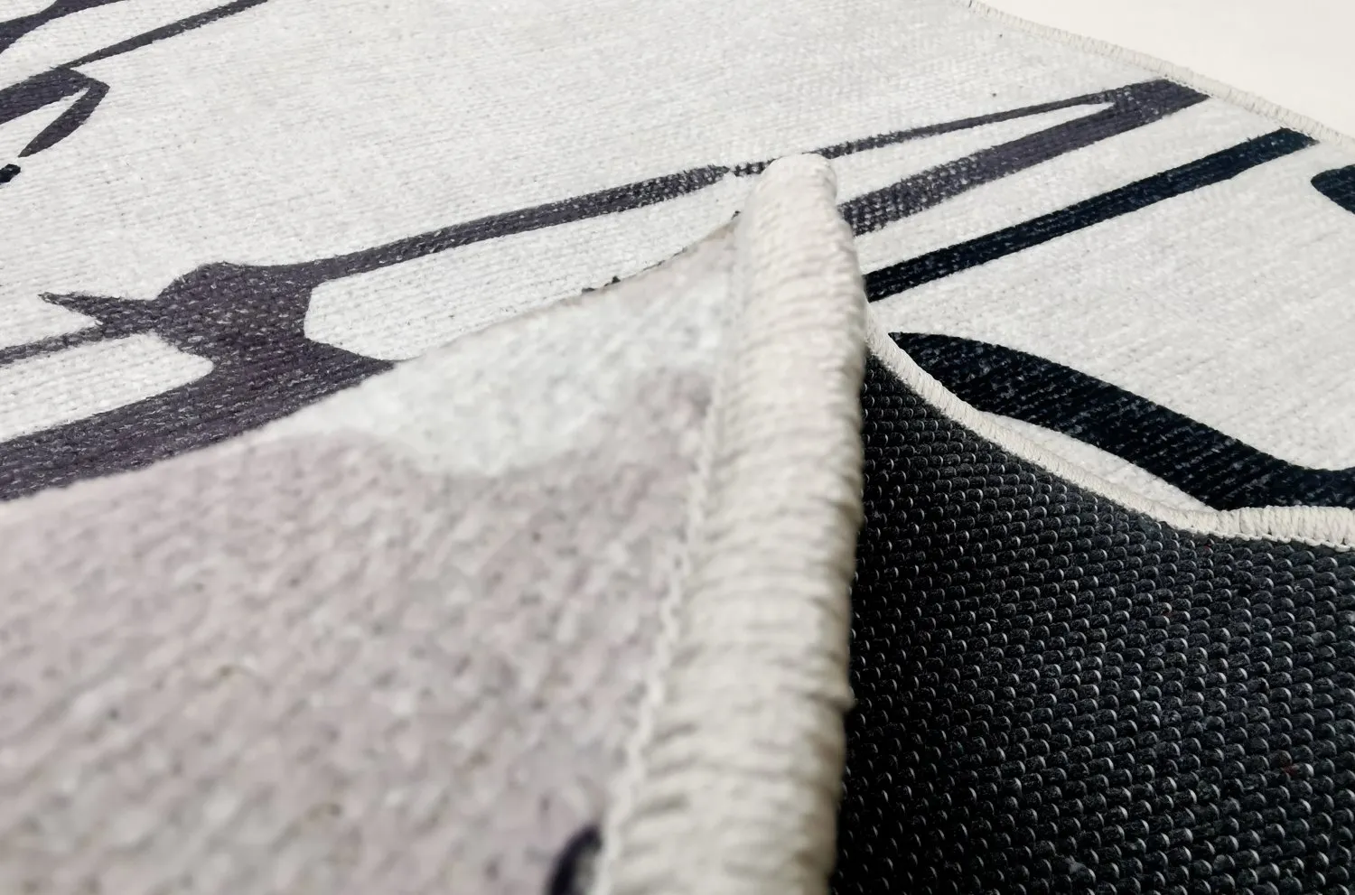 Rond vloerkleed - Lawrance (grijs/wit)