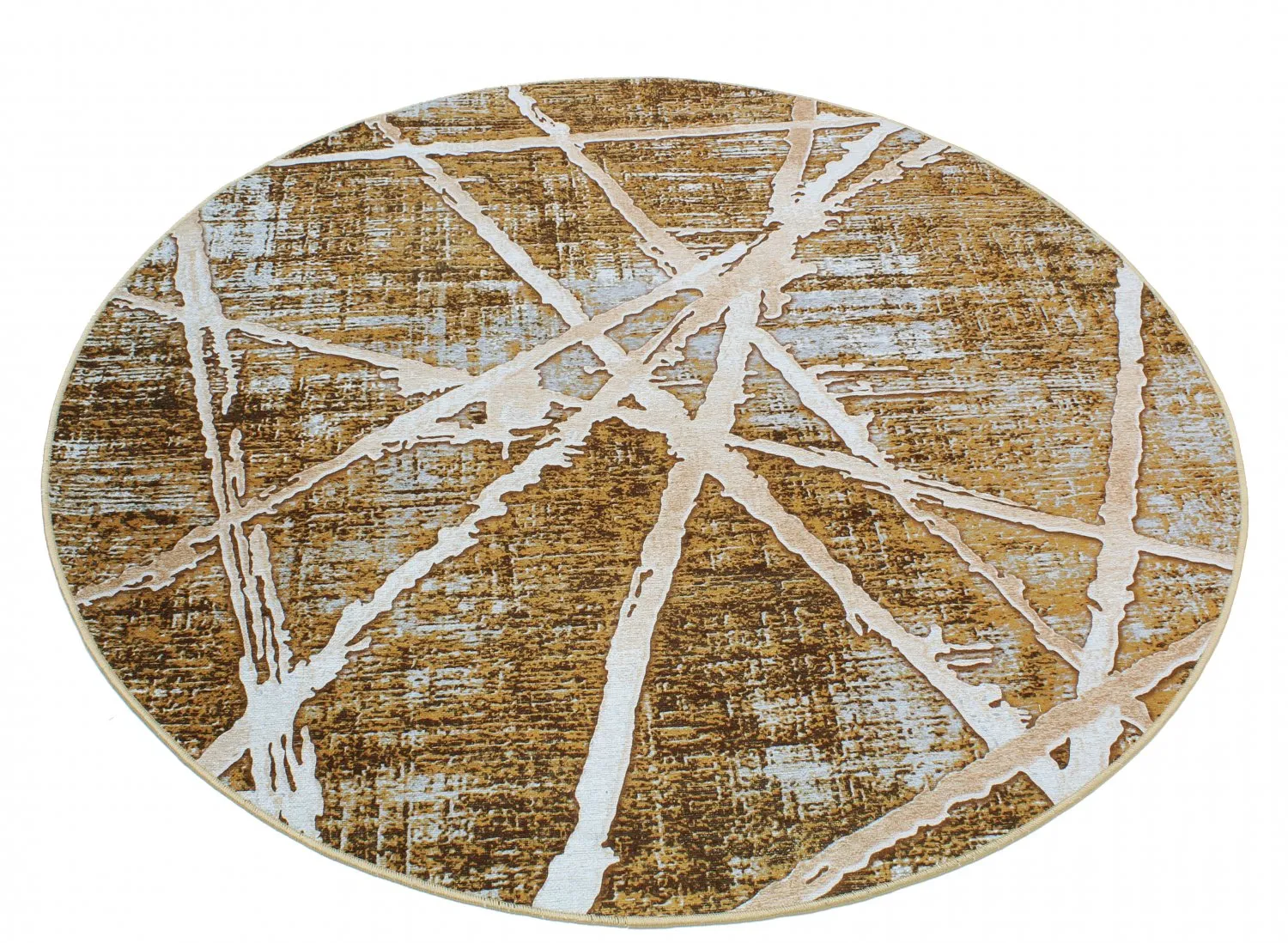 Rond vloerkleed - Lagos (bruin)