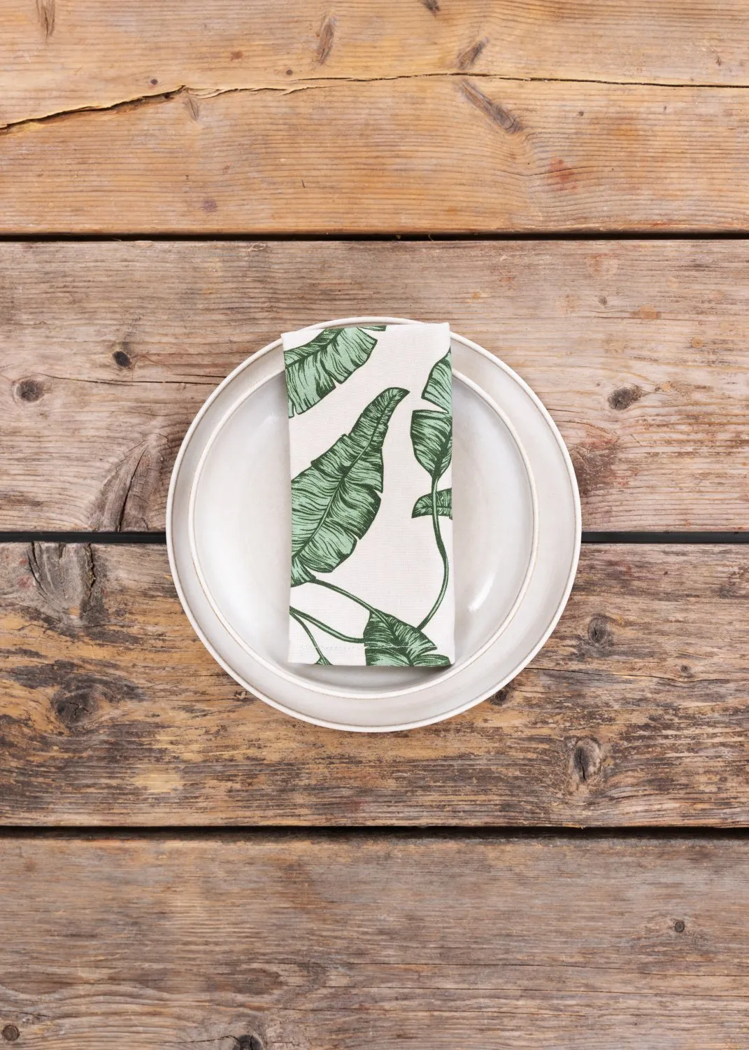 Servetten 4-pack - Leaves (groen)