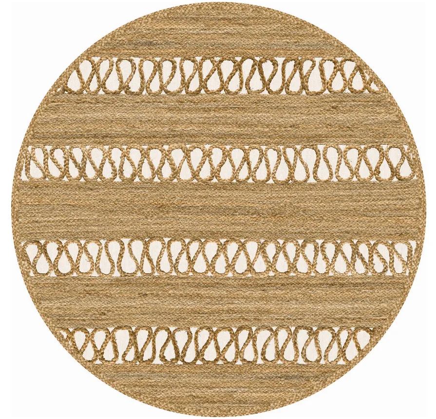 Rond vloerkleed - Levie (beige)