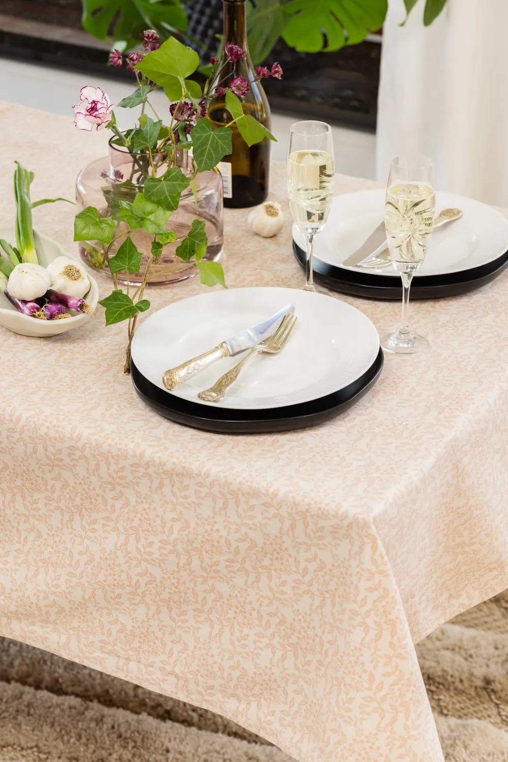 Katoenen tafelkleed - Lilja (beige)
