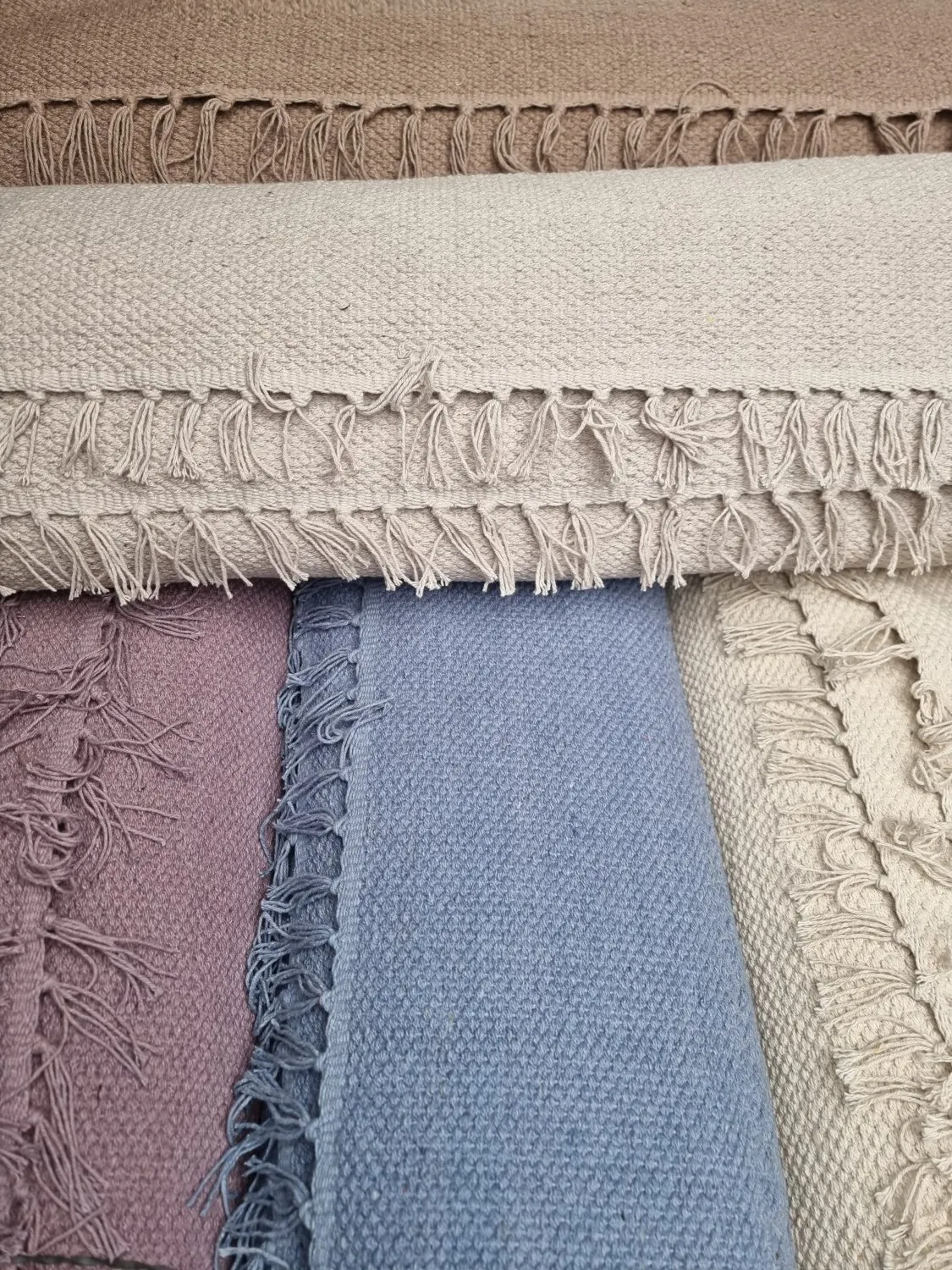 Vloerkleed Katoen - Lilje (blauw)