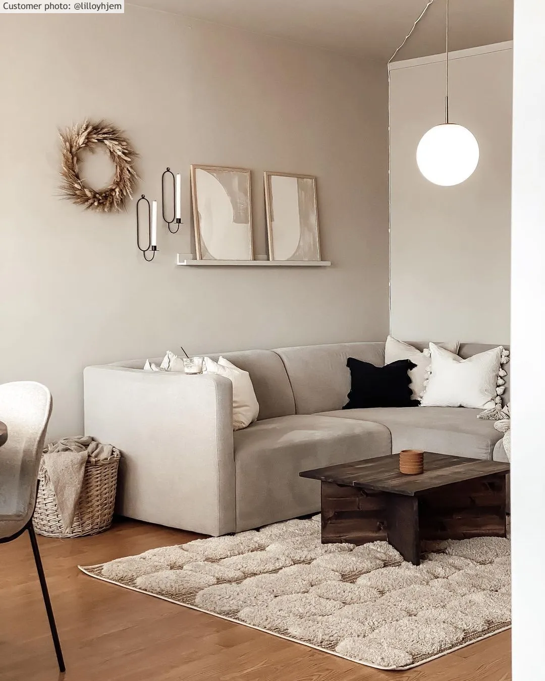 Hoogpolig vloerkleed - Fondi (beige)