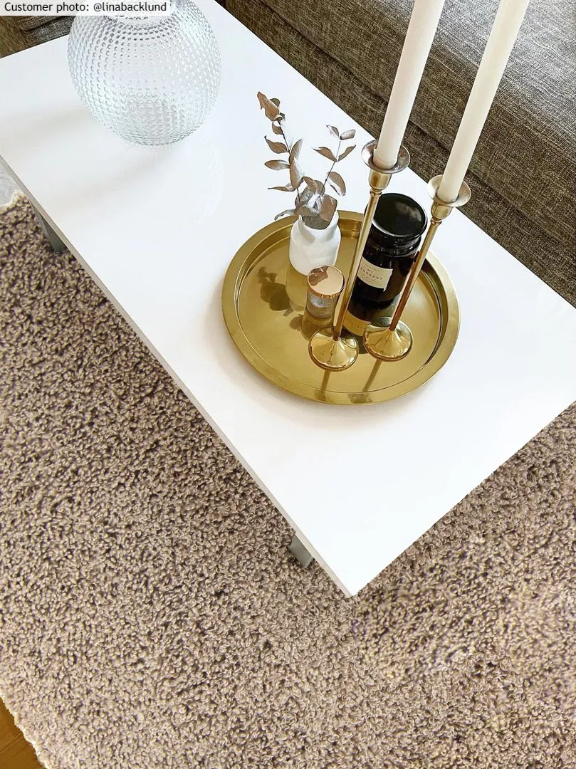 Hoogpolig vloerkleed - Antuco (bruin)