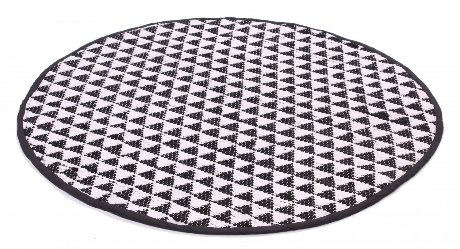 Ronde vloerkleden - Lindby (zwart/wit)
