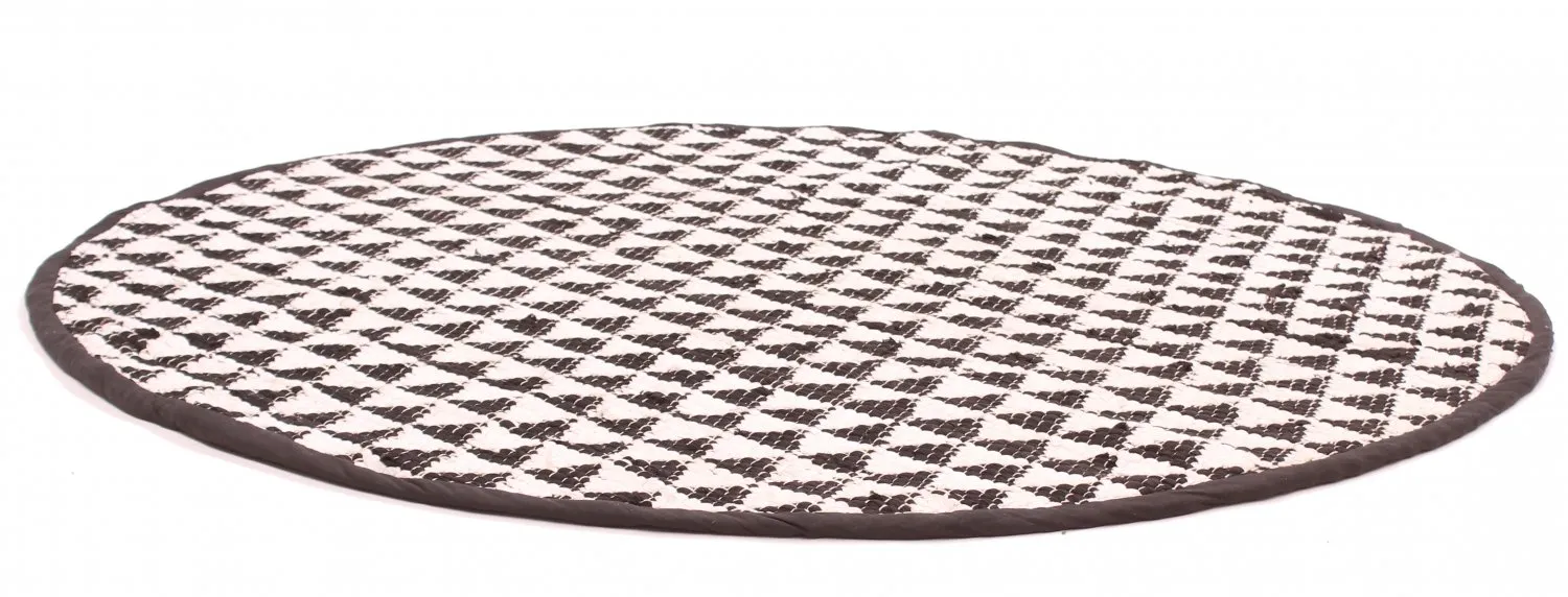 Ronde vloerkleden - Lindby (zwart/wit)