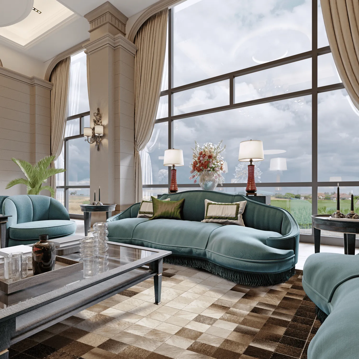 Wilton - Livada (bruin/multi)