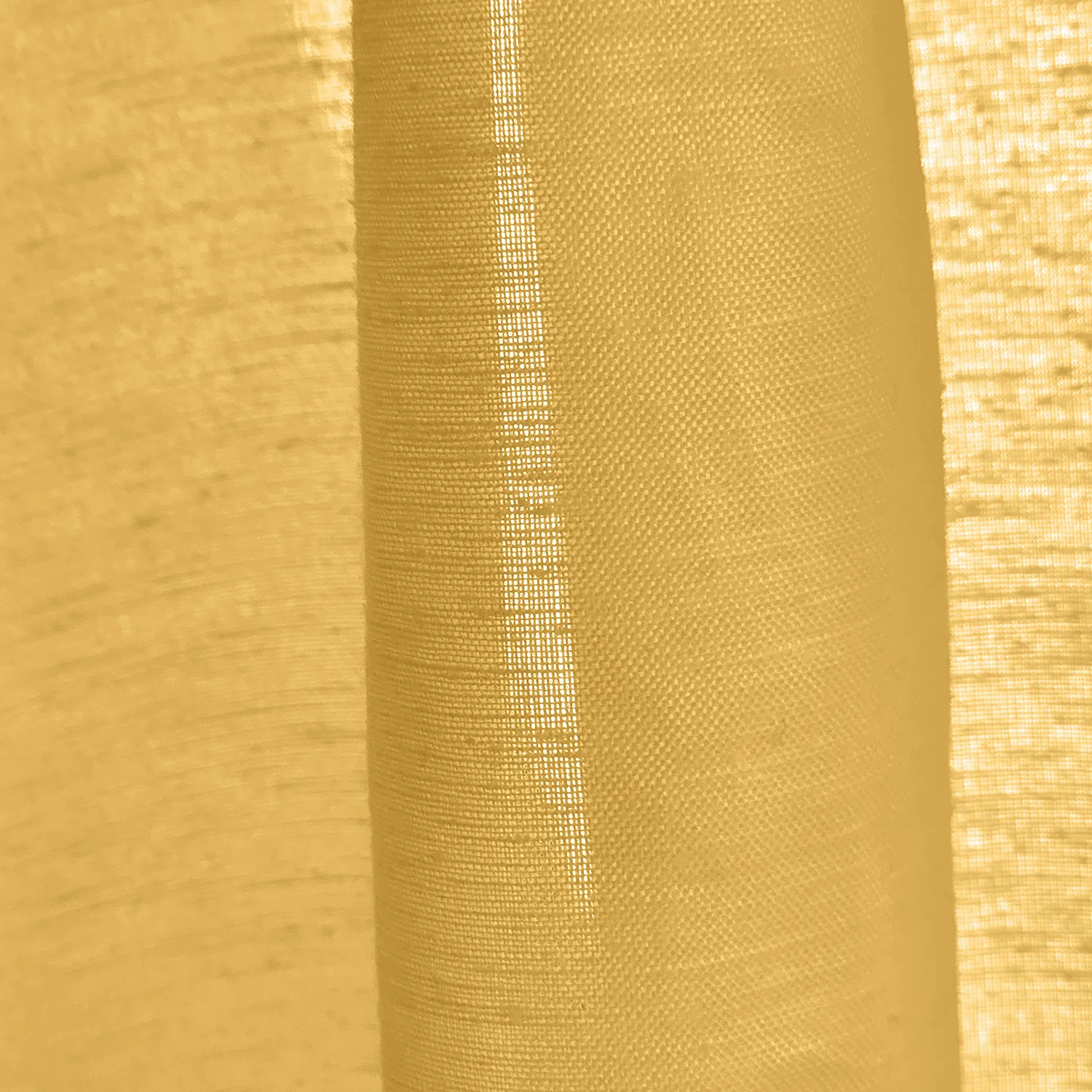 Gordijnen 2-pack - Linnenmix gordijn Lumira (oker)