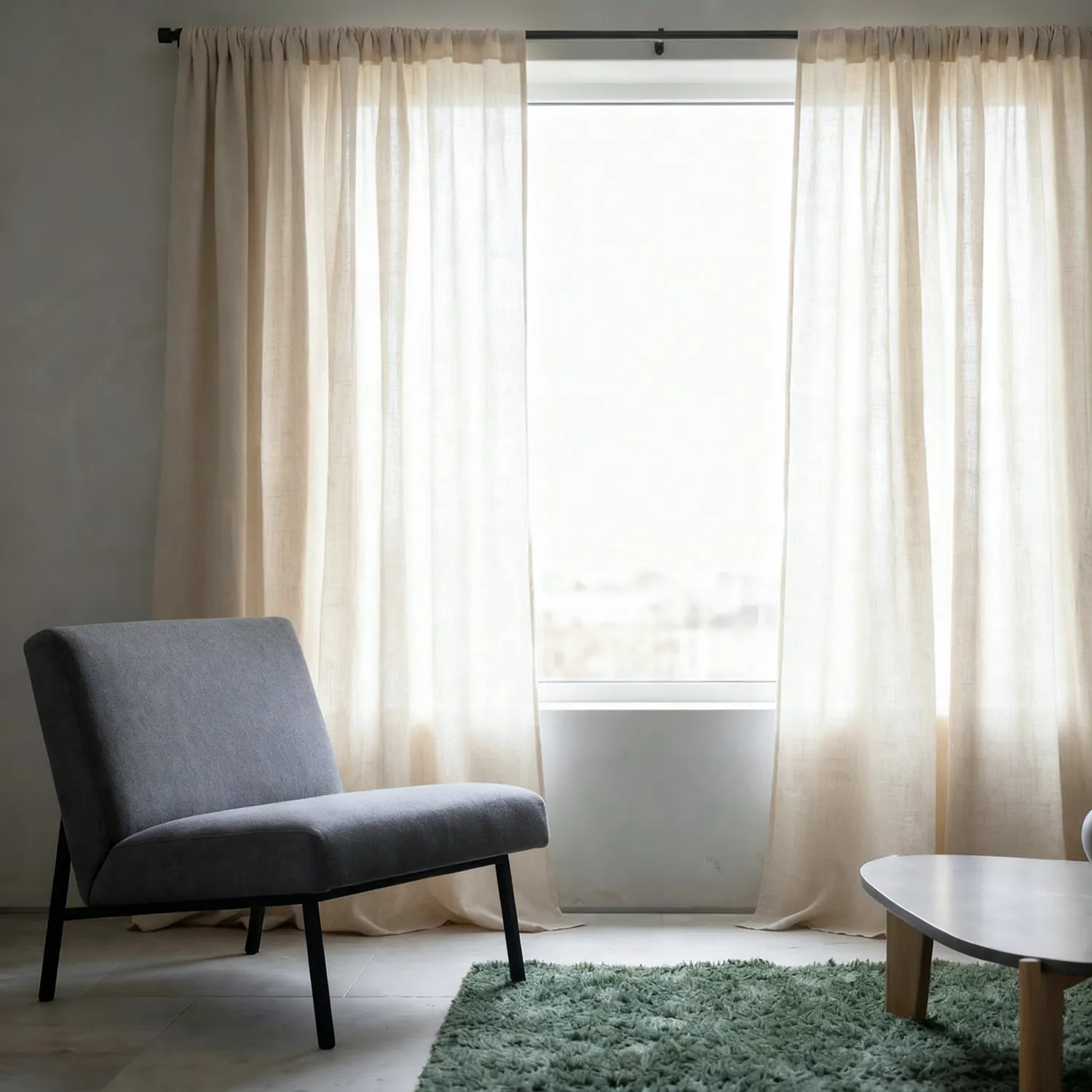 Gordijnen 2-pack - Linnenmix gordijn Lumira (room)