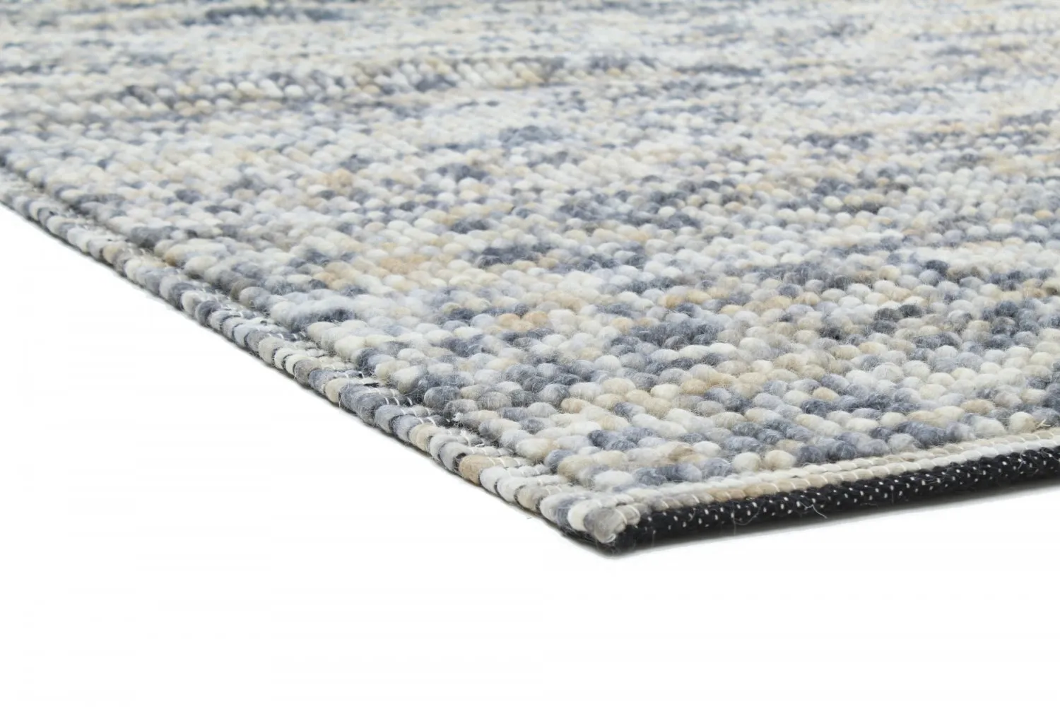 Wollen-vloerkleed - Luna (blauw)