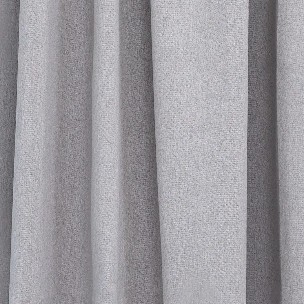 Gordijnen - Verduisteringsgordijnen Flora (lichtgrijs)