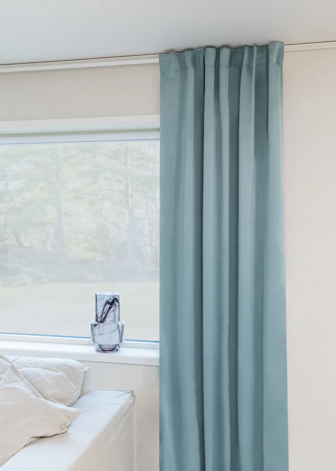Gordijnen - Verduisteringsgordijnen Vida (lichtblauw)