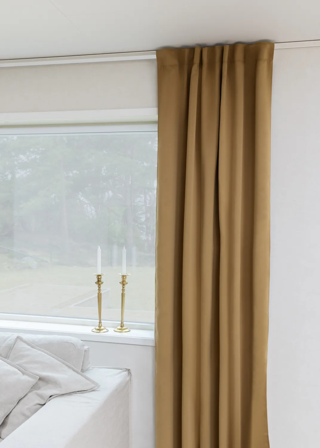 Gordijnen - Verduisteringsgordijnen Alina (bruin)