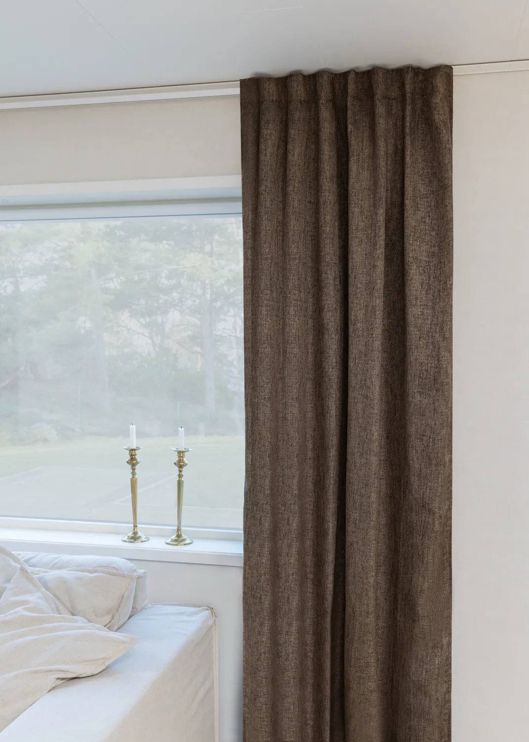 Gordijnen - Verduisteringsgordijnen Raya (bruin)