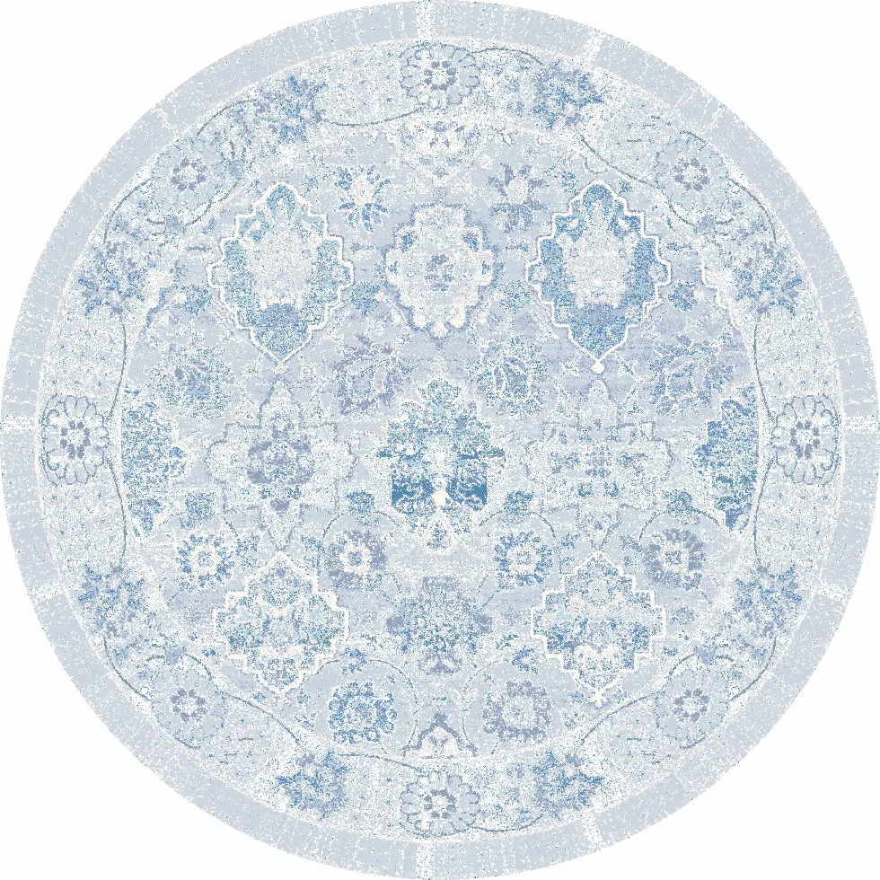 Ronde vloerkleden - Magnolia (blauw)