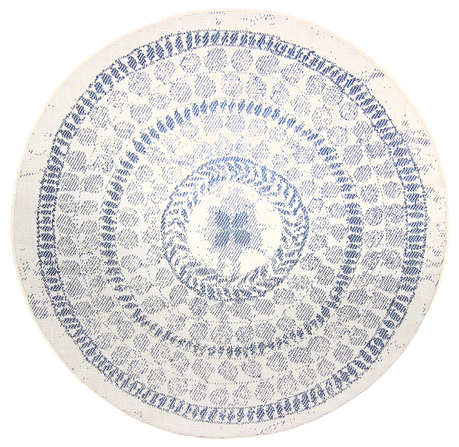 Ronde vloerkleden - Indoor/Outdoor Malcolm (blauw)