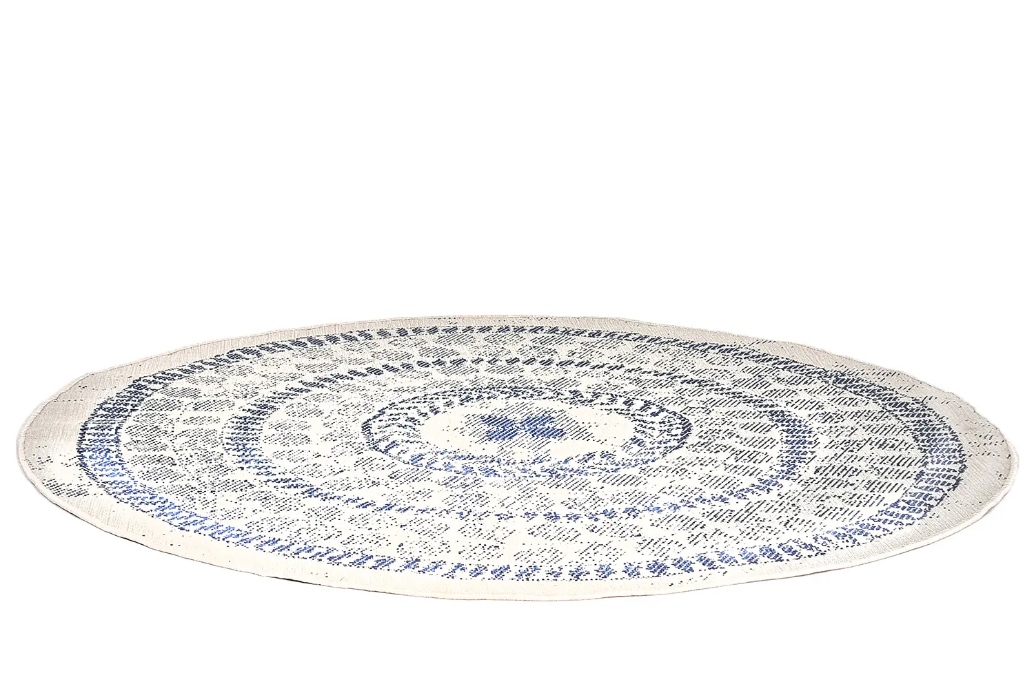 Ronde vloerkleden - Indoor/Outdoor Malcolm (blauw)