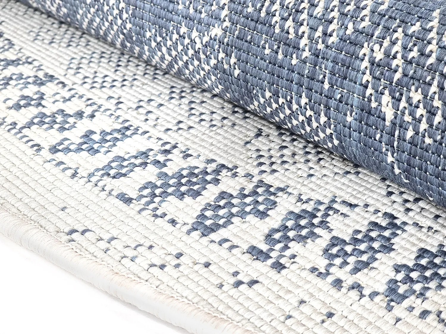 Ronde vloerkleden - Indoor/Outdoor Malcolm (blauw)