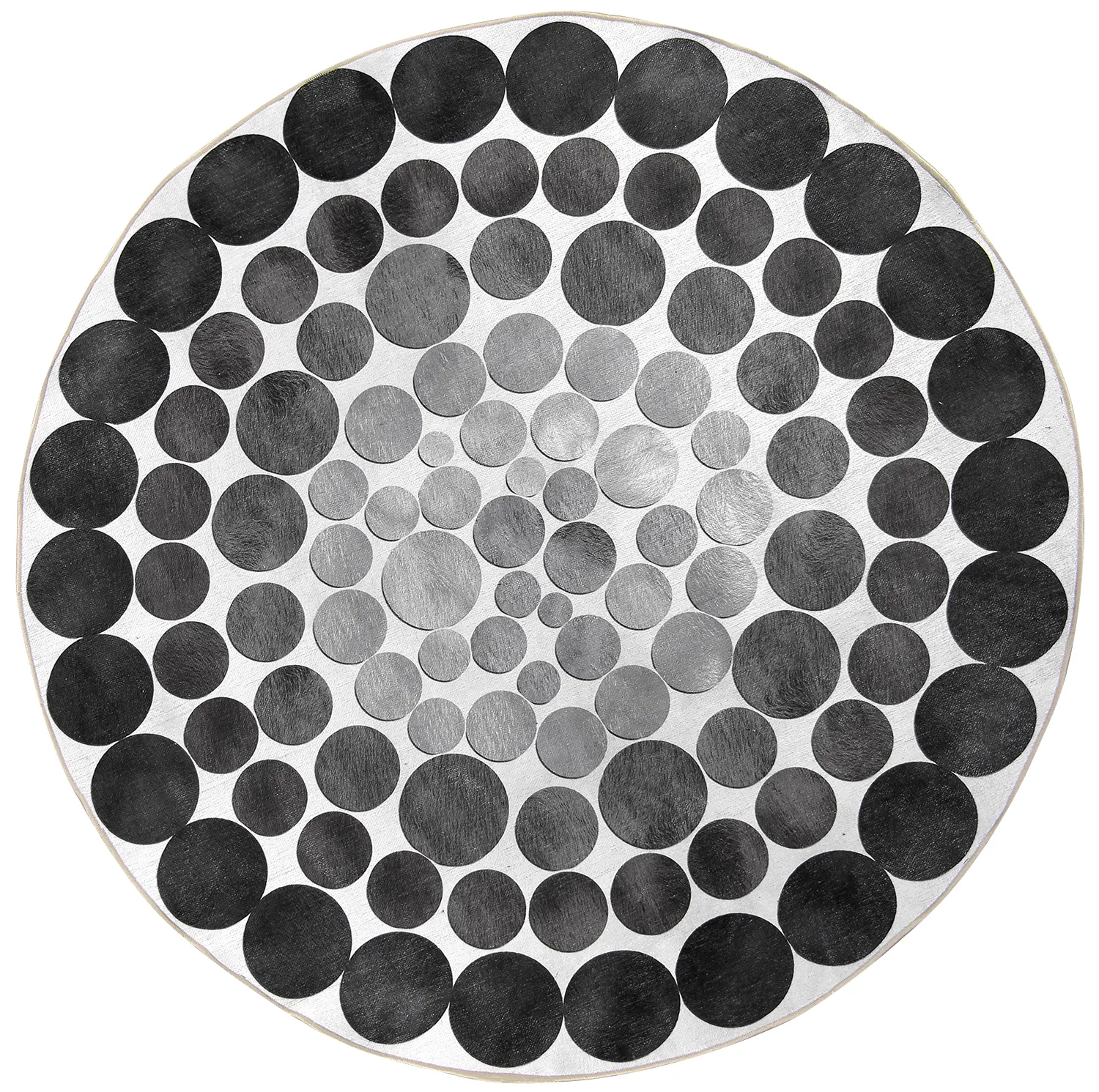 Rond vloerkleed - Marineo (grijs)