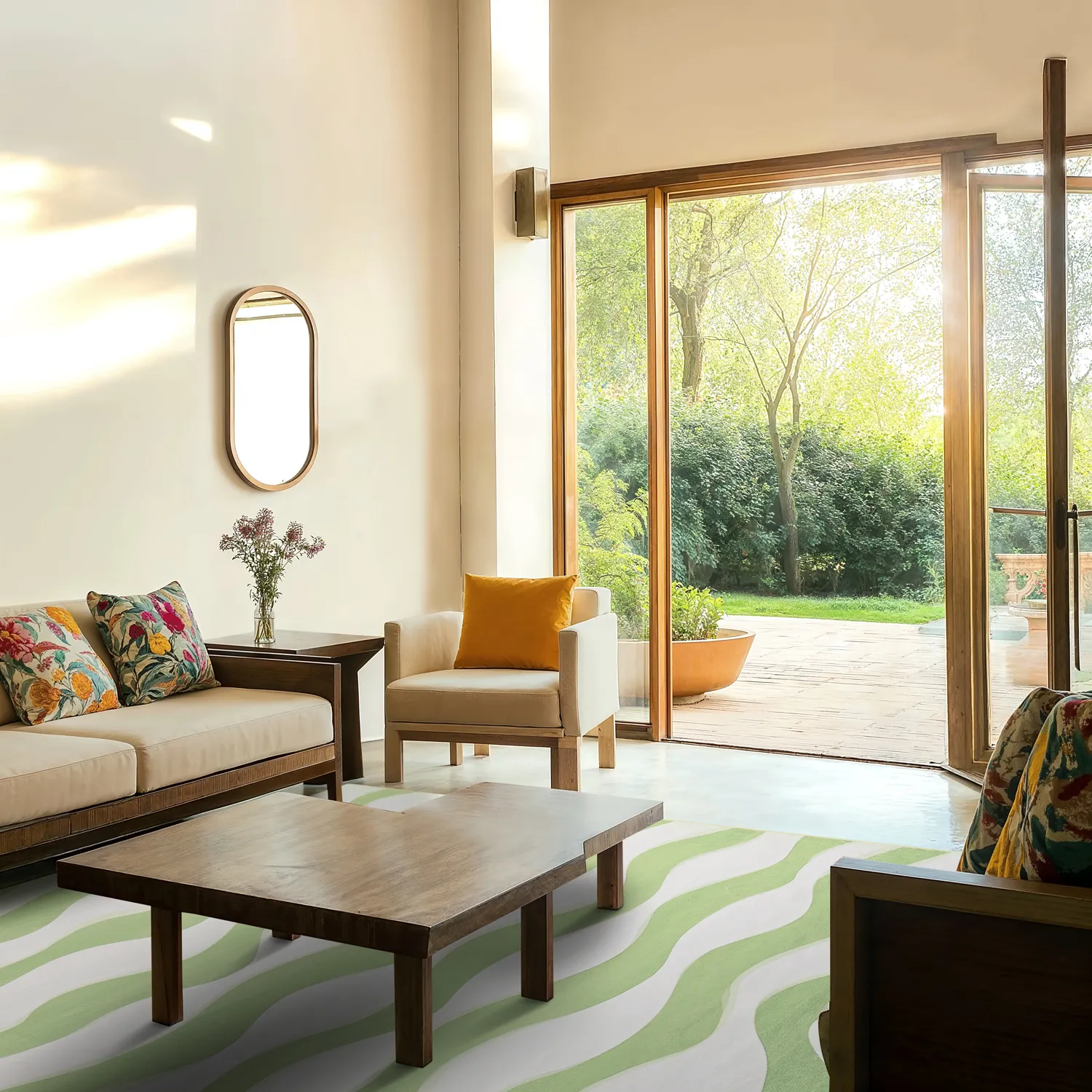 Wilton - Marsala (groen/wit)