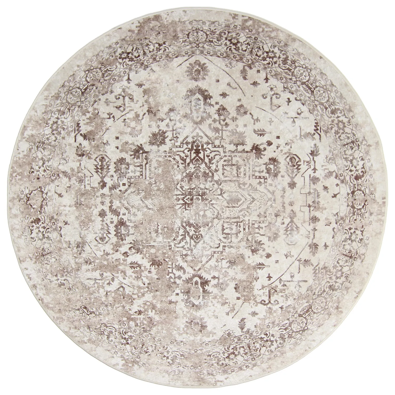 Rond vloerkleed - Mateur (grijs)