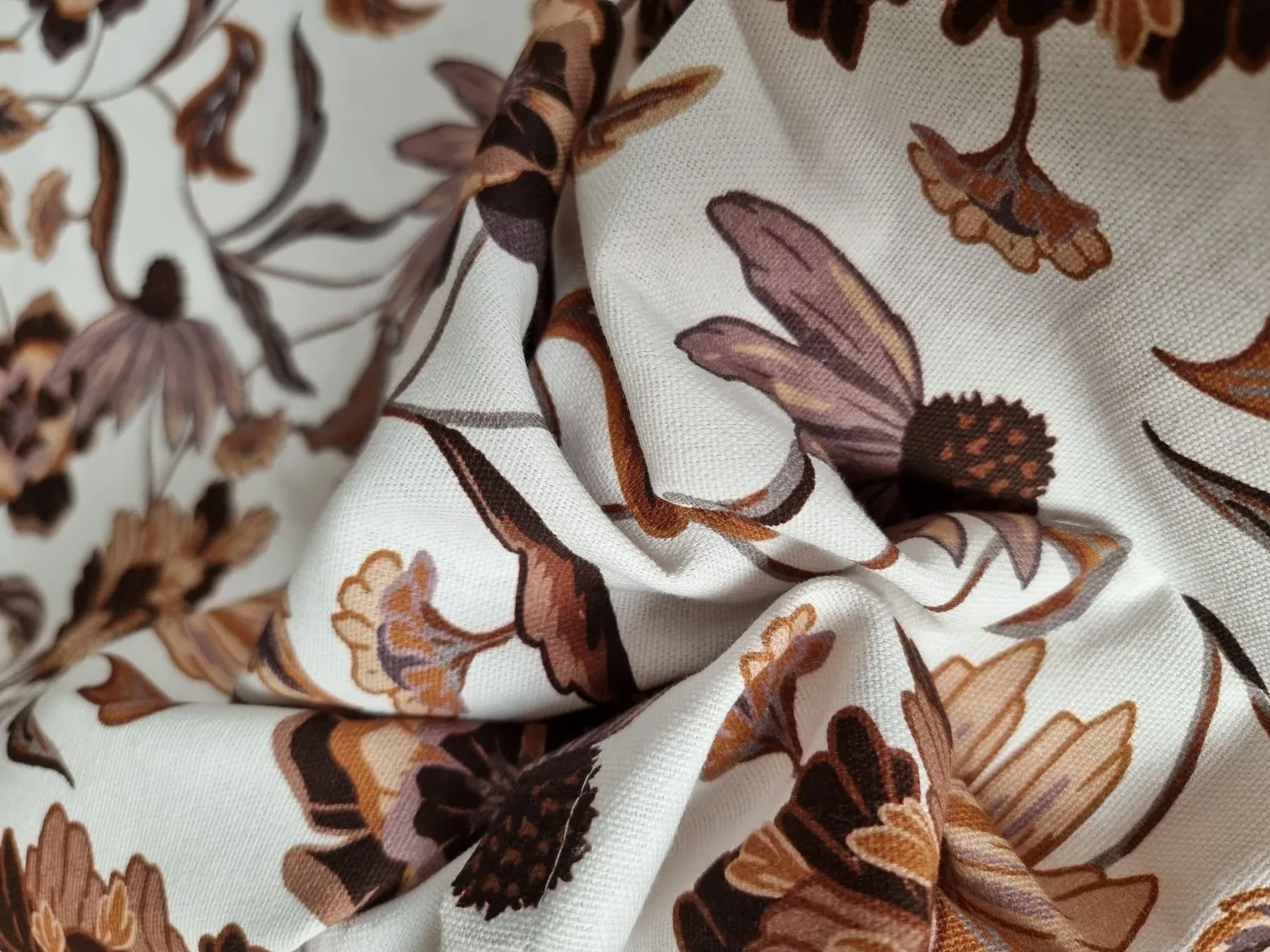 Katoenen tafelkleed - Mathilde (paars)