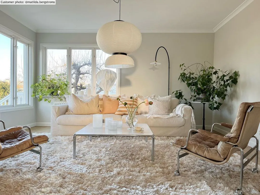 Hoogpolig vloerkleed - Janjira (offwhite)