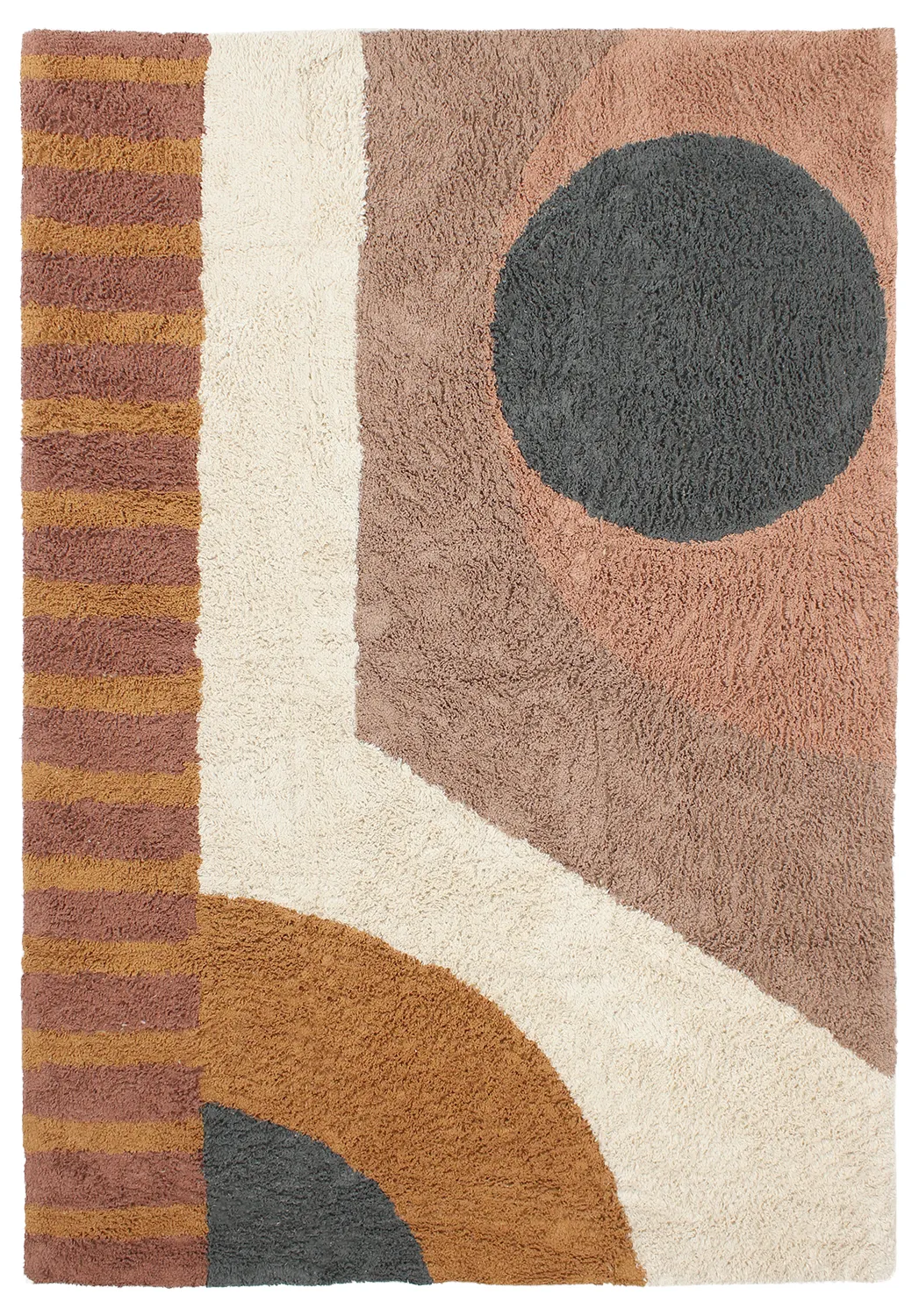 Hoogpolig vloerkleed - Alpe Natural Cotton Shaggy (multi)