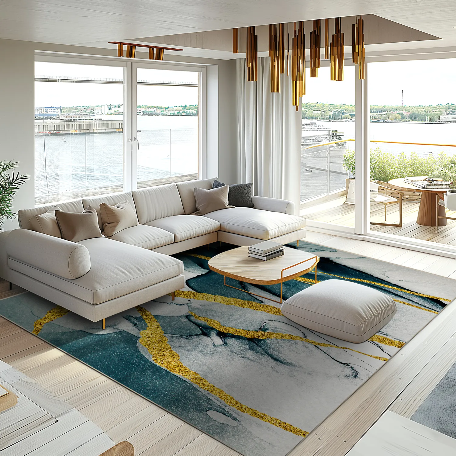 Wilton - Alvaro (blauw/wit/goud)