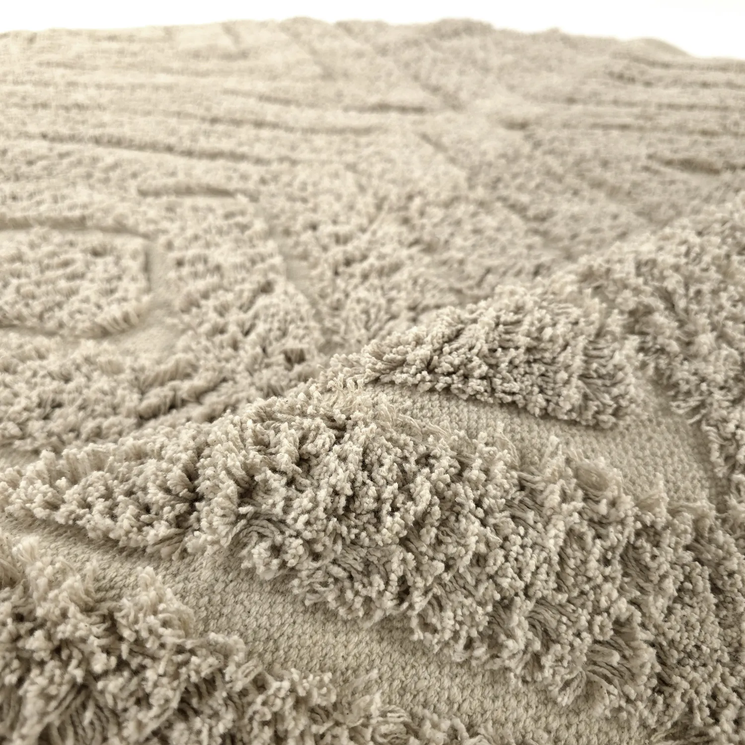 Ronde vloerkleden - Amberley Natural Cotton Shaggy (beige)