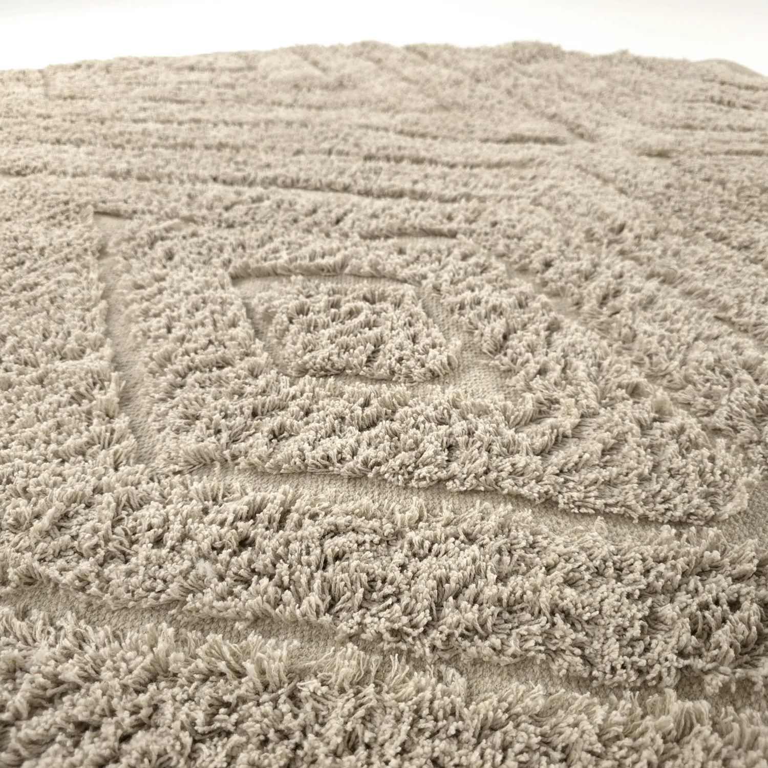 Ronde vloerkleden - Amberley Natural Cotton Shaggy (beige)