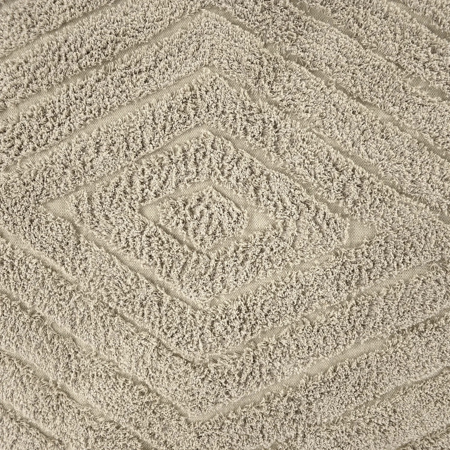 Ronde vloerkleden - Amberley Natural Cotton Shaggy (beige)