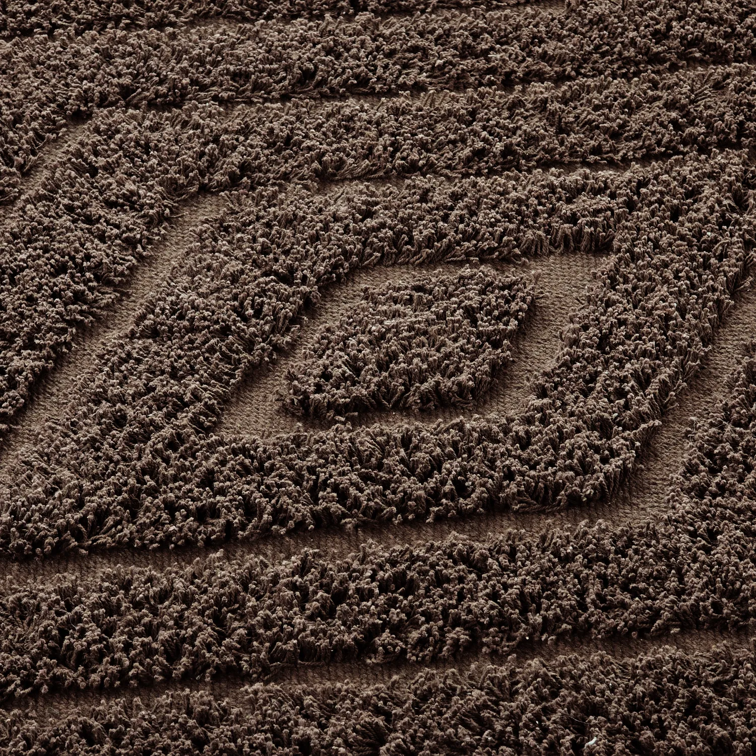 Ronde vloerkleden - Amberley Natural Cotton Shaggy (bruin)