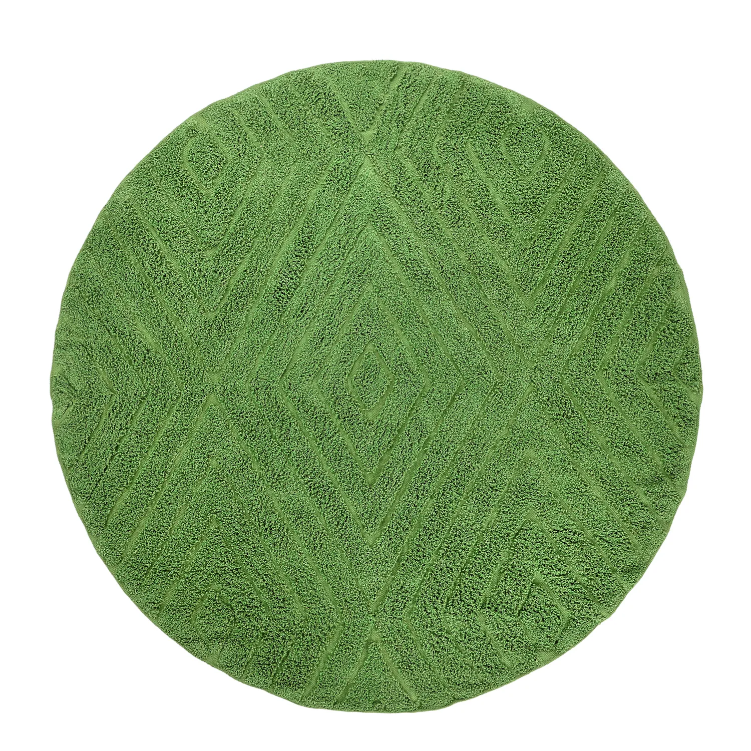 Ronde vloerkleden - Amberley Natural Cotton Shaggy (groente)