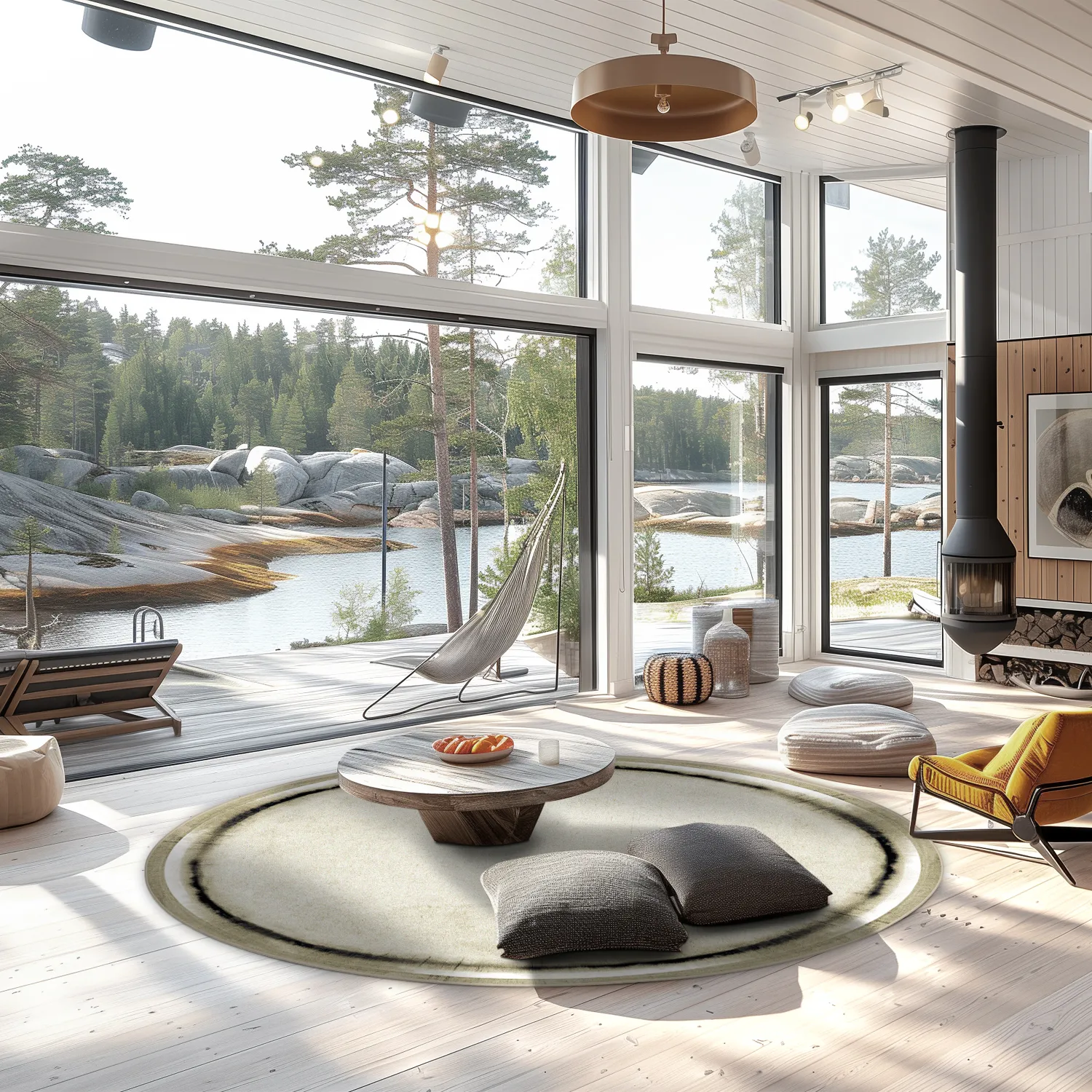 Rond vloerkleed - Arriate (beige/grijs)