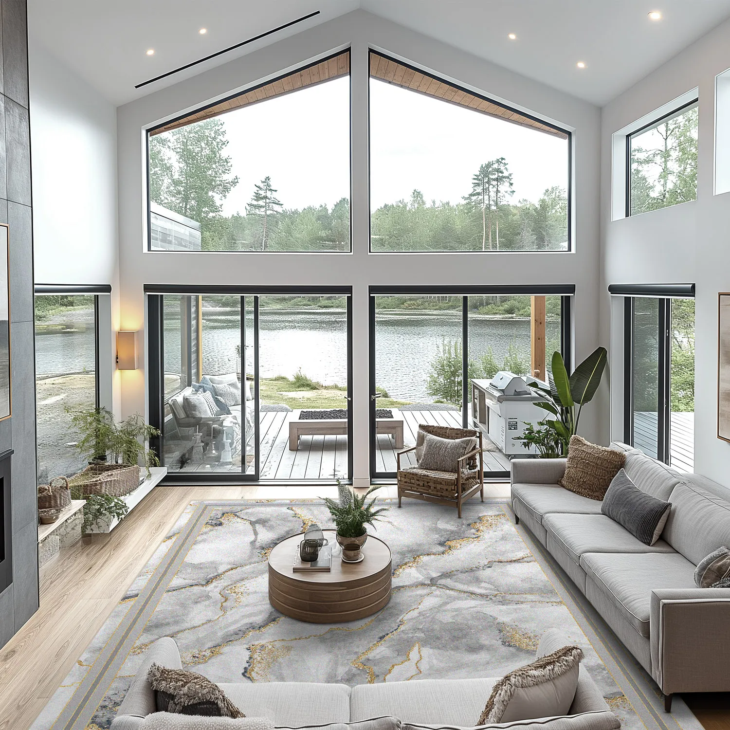 Wilton - Attika (grijs/wit/goud)